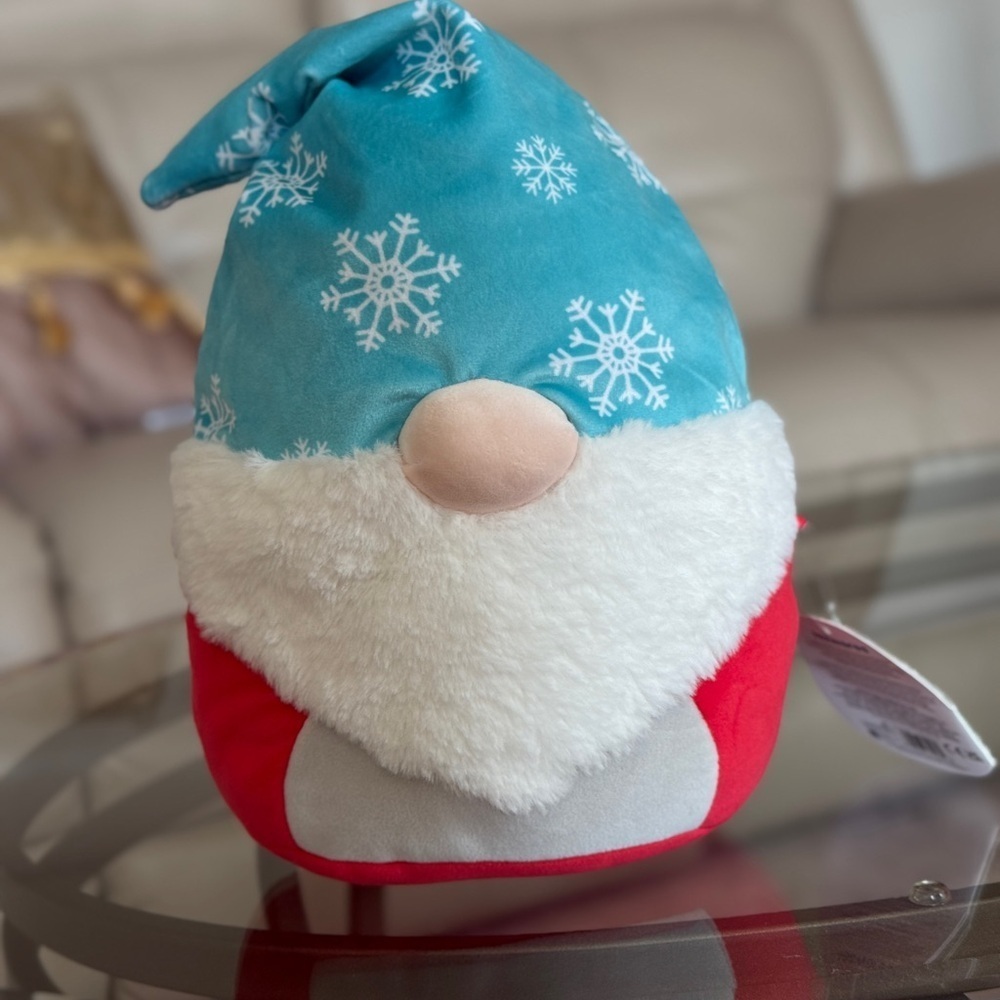 Squishmallows Gnome Plush with Blue Snowflake Hat